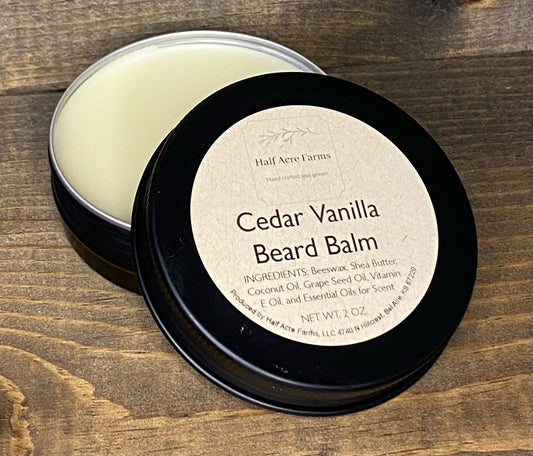 Cedar Vanilla Beard Balm